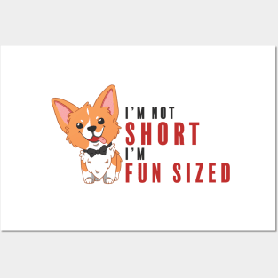 Corgi I'm Not Short I'm Fun Sized Posters and Art